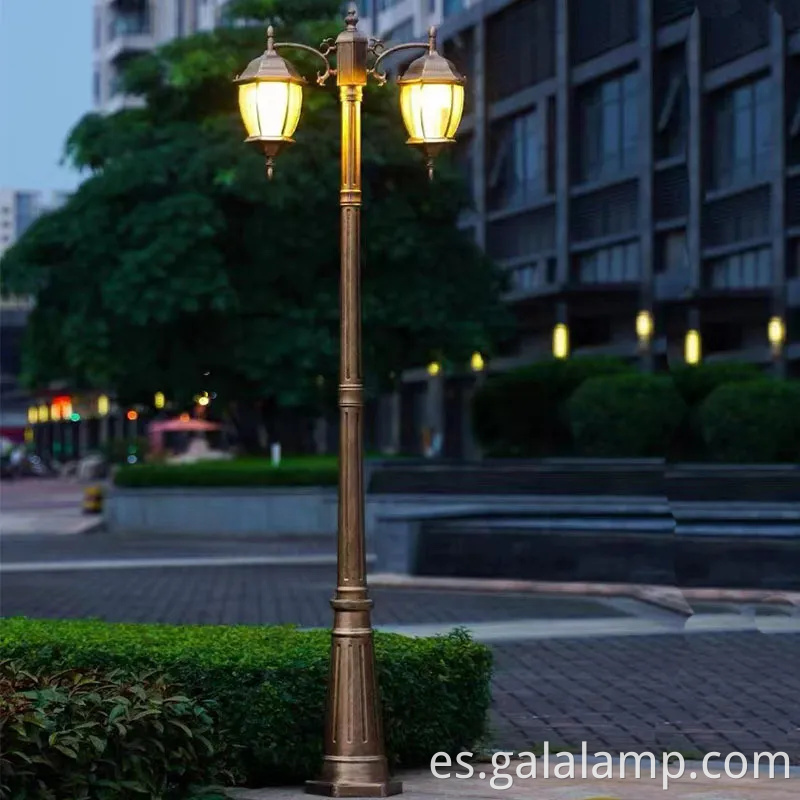 Elegantes luces de paisaje impermeables para espacios de jardín al aire libre